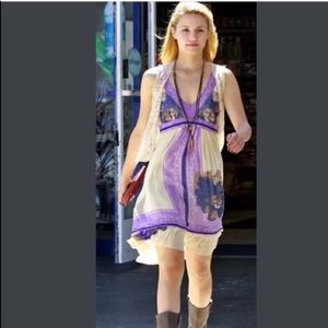 Anthropologie Lil Silk Dress Size 0